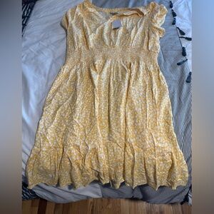 Croft & Barrow Yellow Floral Dress